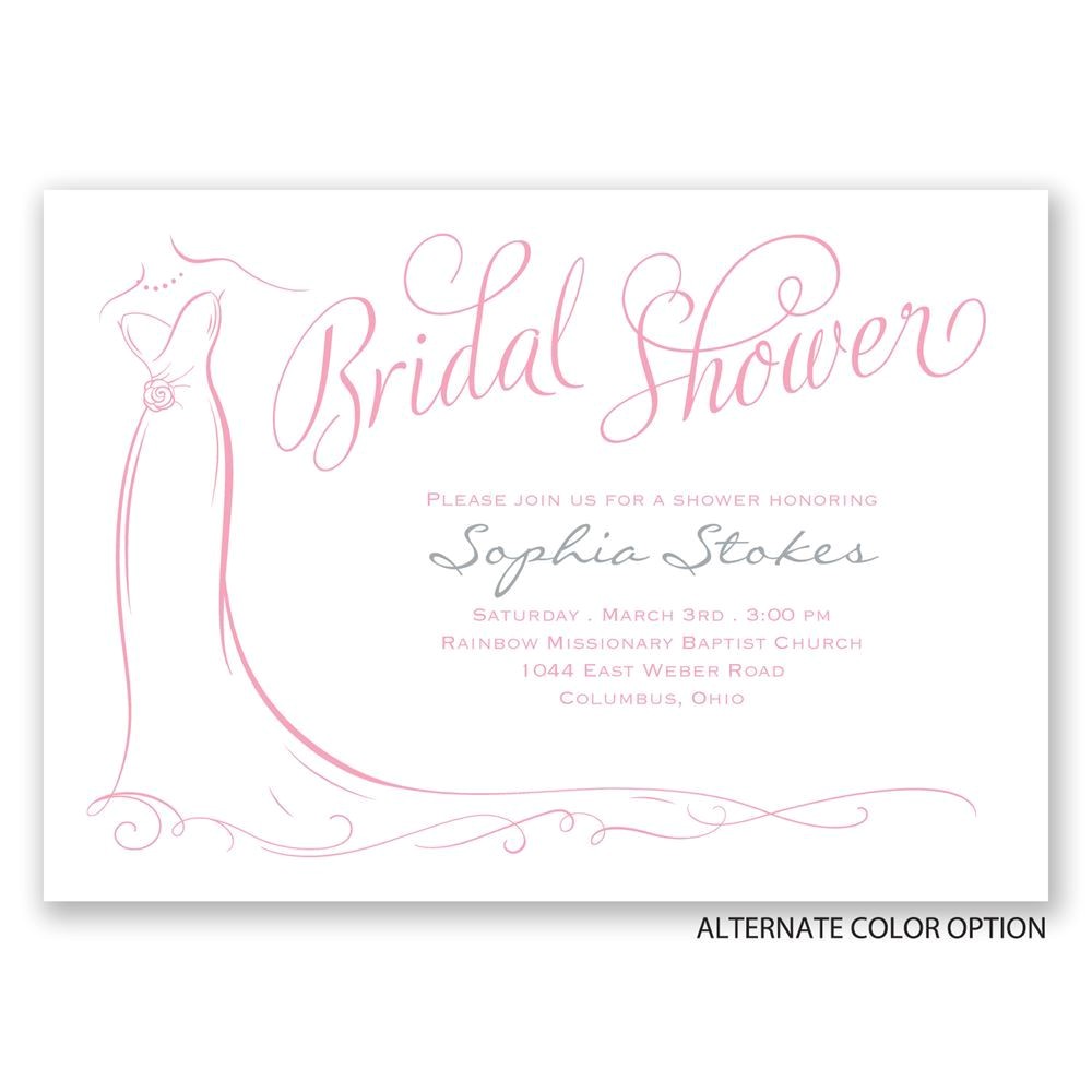 Designer Bridal Shower Invitations Elegant Bride Bridal Shower Invitation Invitations by Dawn