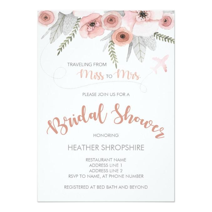 Destination Wedding Bridal Shower Invitations Destination Wedding Bridal Shower Invitation Wedding
