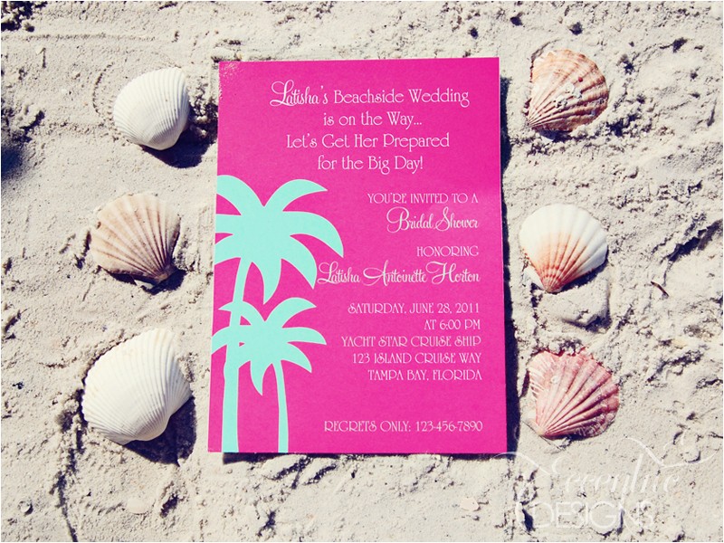 Destination Wedding Bridal Shower Invitations Eccentric Designs by Latisha Horton Destination Wedding