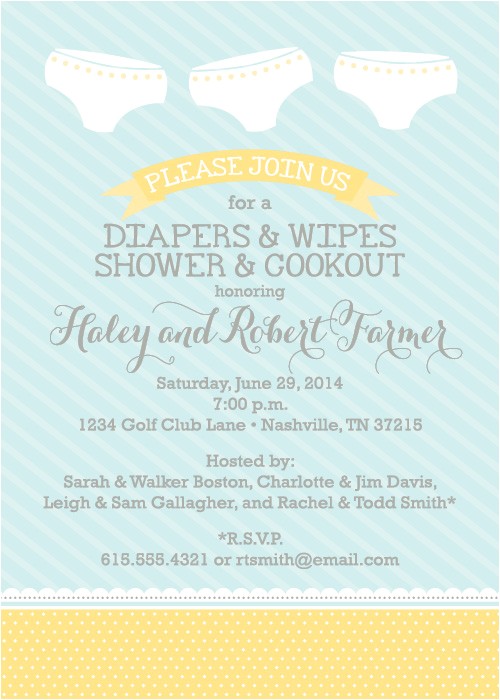 Diaper and Wipes Baby Shower Invitation Wording Baby Shower Invite Wording Bring Diapers