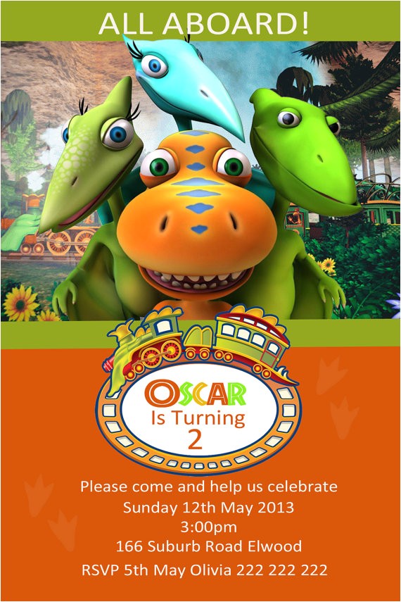 Dinosaur Train Invitations Birthday Dinosaur Train Birthday Invitation Diy Printing Jpeg