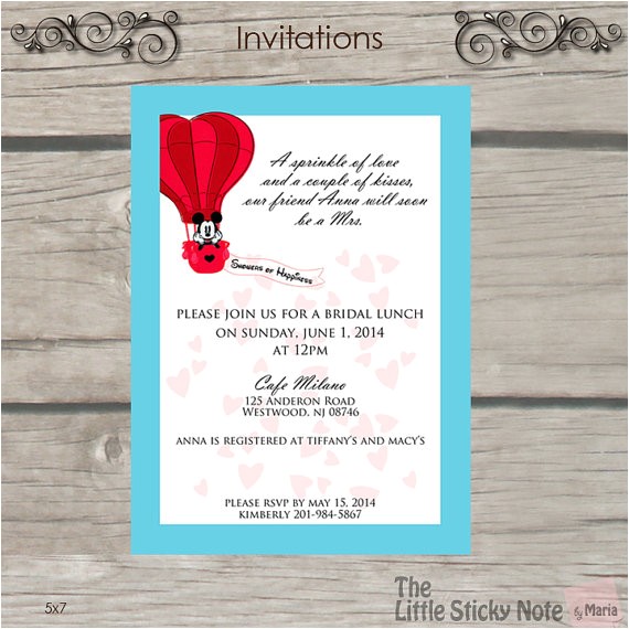 Disney Bridal Shower Invitations Items Similar to Disney themed Bridal Shower Invitations Disney Bridal Shower Invitations Items Similar to Disney themed Bridal Shower Invitations