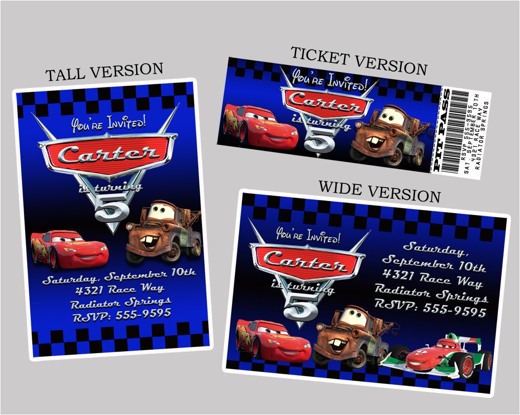 Disney Cars Birthday Party Invitations Templates Disney Cars Birthday Party for Your Boy — Criolla Brithday