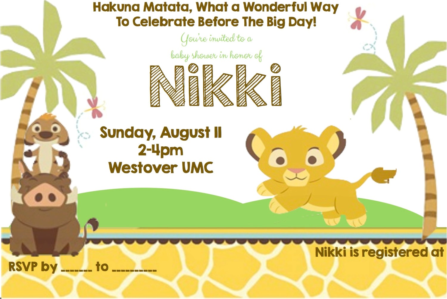 Disney Lion King Baby Shower Invitations Disney Baby Shower Invitations