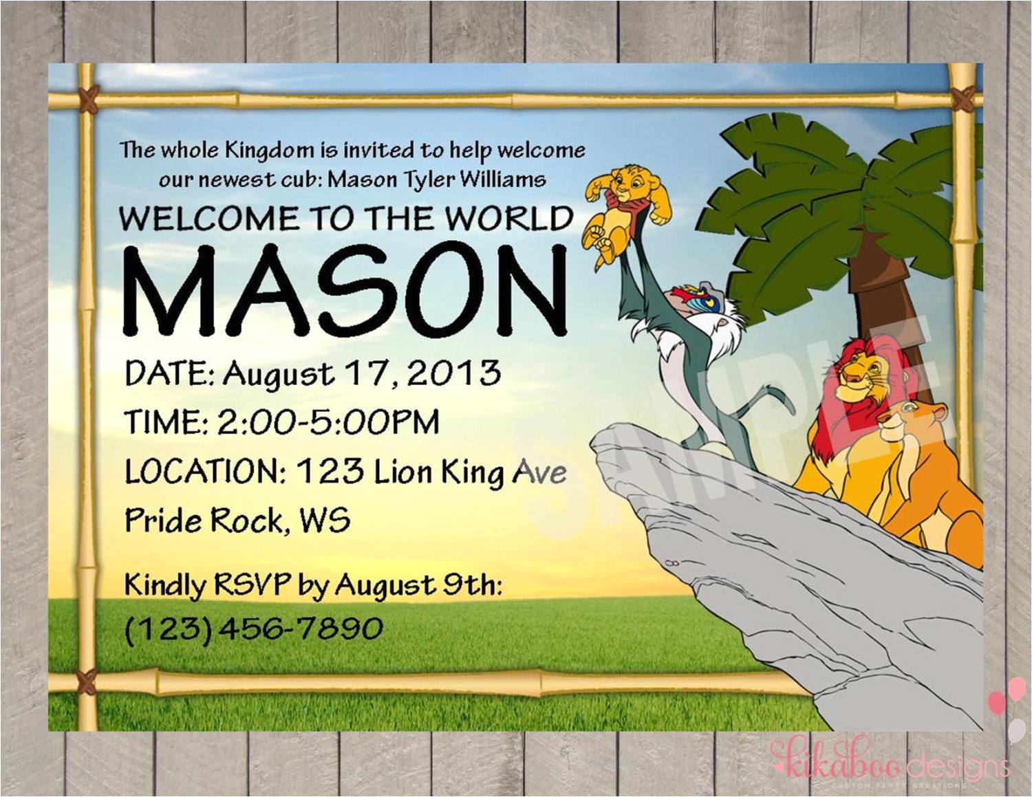 Disney Lion King Baby Shower Invitations Printable Lion King Baby Shower Invitations