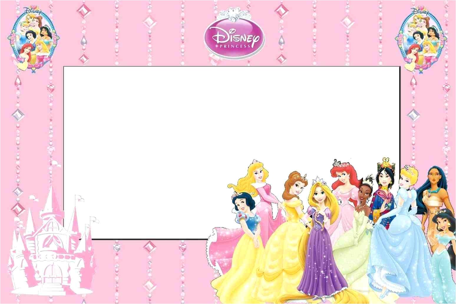 Disney Princess Birthday Invitation Templates Free Generous Princess Birthday Invitation Templates Gallery