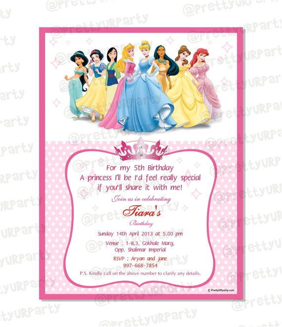 Disney Princess Birthday Invitations Free Templates 7 Best Of Disney Princess Free Printable Templates