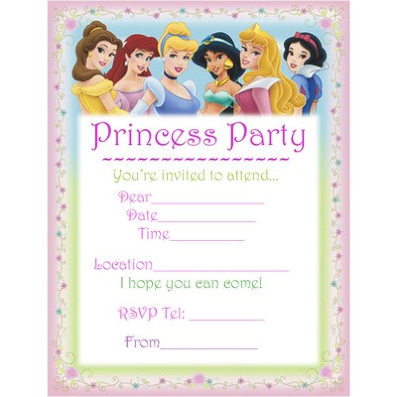 Disney Princess Birthday Invitations Free Templates Free Printable Disney Party Invitation – orderecigsjuicefo