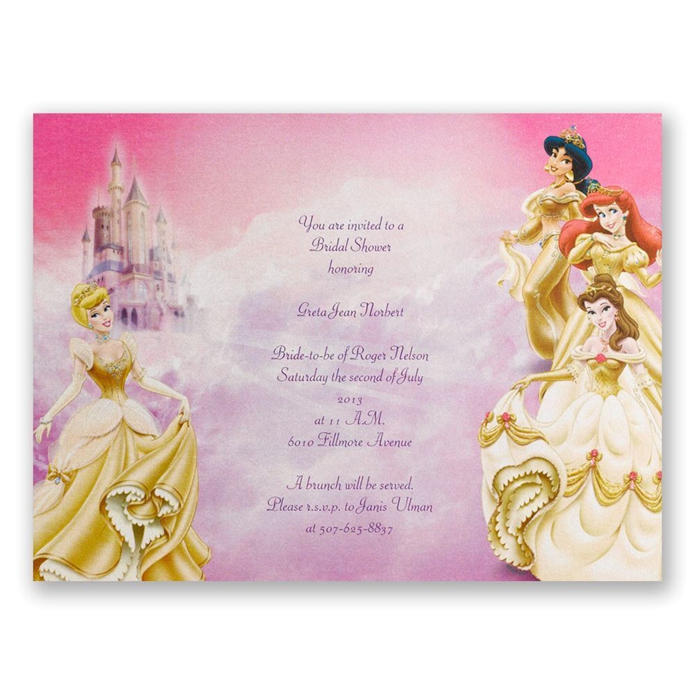 Disney Up Bridal Shower Invitations Disney All the Girls Bridal Shower Invitation