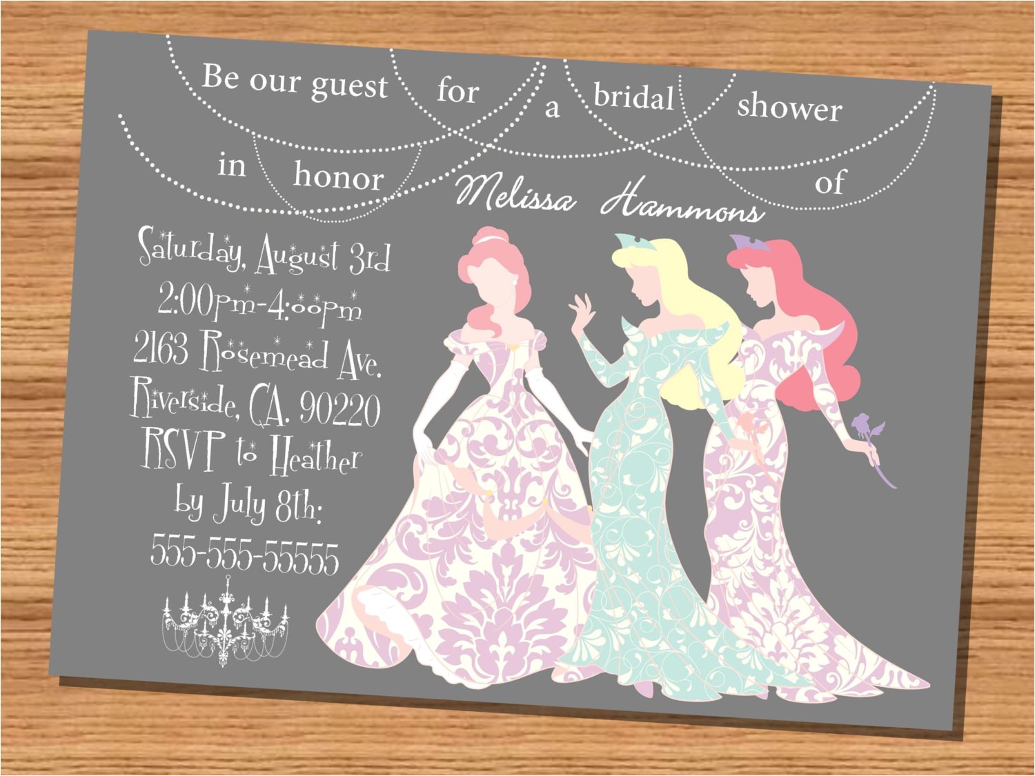 Disney Up Bridal Shower Invitations Princess Wedding Shower Invitation Disney Princesses