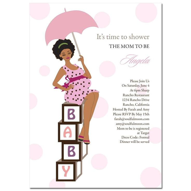 Diva Baby Shower Invitations Baby Shower Invitation African American Diva Baby Shower
