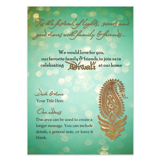 Diwali Invitation Cards for Party Diwali Dinner Invite Invitations Cards On Pingg Com