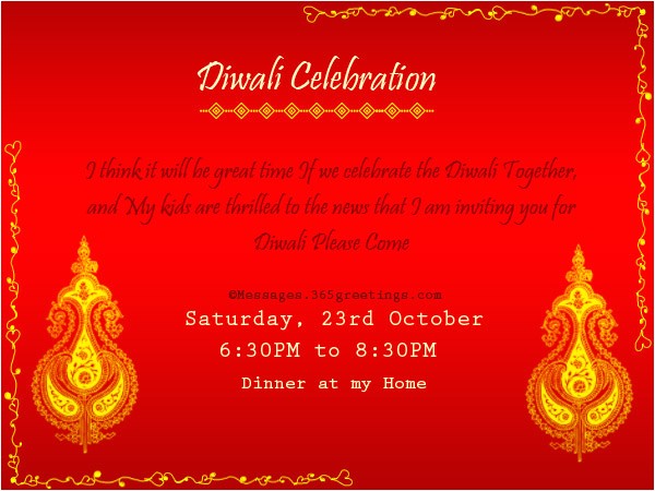 Diwali Invitation Cards for Party Diwali Invitations and Wordings 365greetings Com