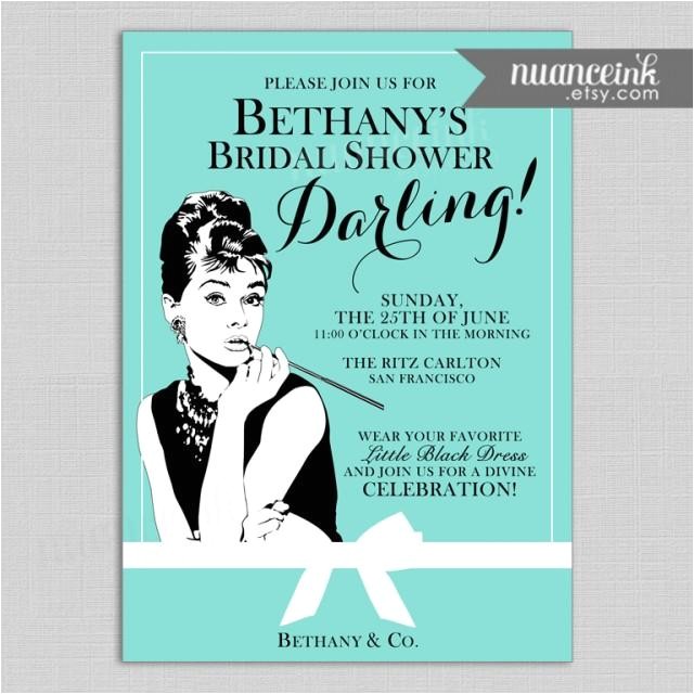 Diy Breakfast at Tiffany S Bridal Shower Invitations Breakfast at Tiffany 39 S Bridal Shower Invitations 2524489