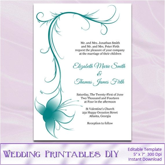 Diy Free Printable Bridal Shower Invitations 7 Best Of Diy Printable Wedding Invitation Diy Free Printable Bridal Shower Invitations 7 Best Of Diy Printable Wedding Invitation