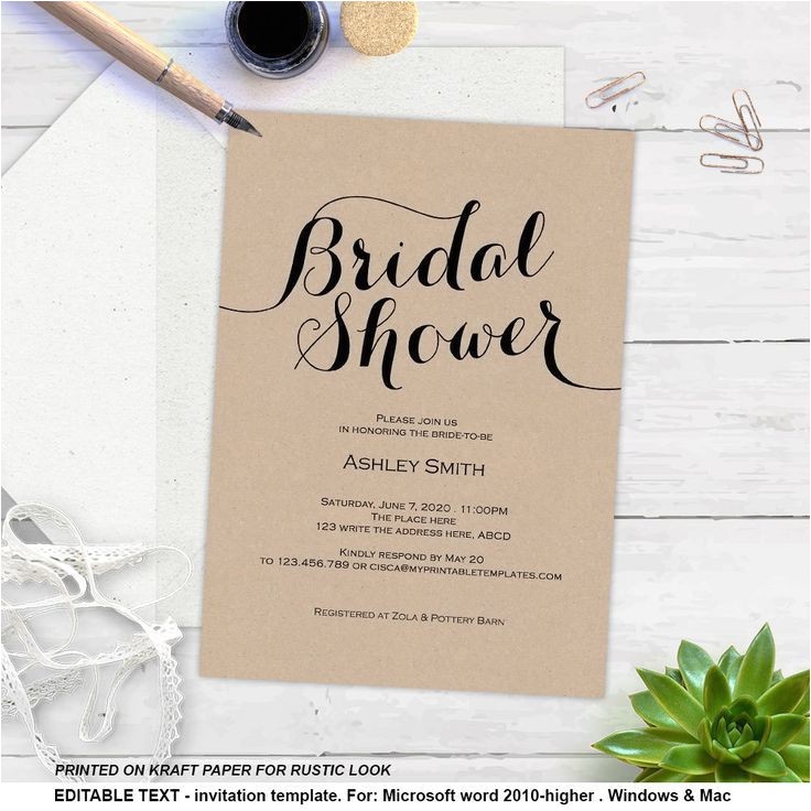 Diy Free Printable Bridal Shower Invitations Luxury Wedding Shower Invitations Diy Ideas