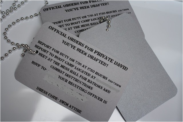 Dog Tag Birthday Invitations Army Birthday Party the Red Balloon Dog Tag Birthday Invitations Army Birthday Party the Red Balloon