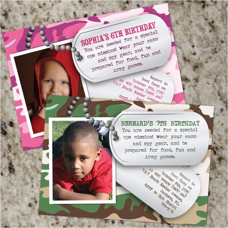 Dog Tag Birthday Invitations Army Dog Tags Camouflage Birthday Invitations Dog Tag Birthday Invitations Army Dog Tags Camouflage Birthday Invitations