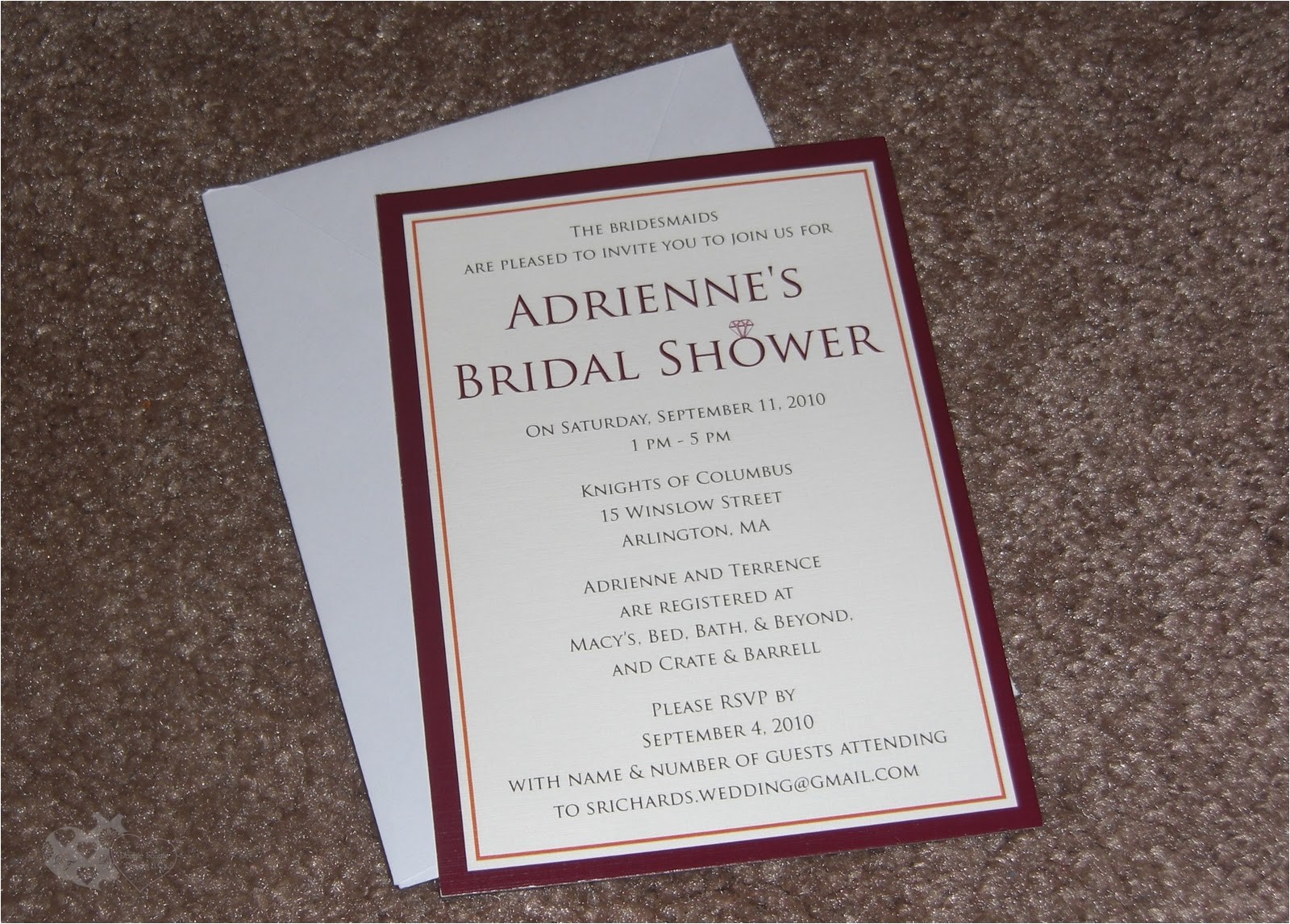 Double Bridal Shower Invitations Double Trouble Designs Wedding and Bridal Shower