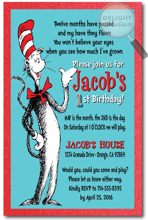 Dr Seuss 1st Birthday Party Invitations Dr Seuss 1st Birthday Water Bottle Labels [di 359wb Dr Seuss 1st Birthday Party Invitations Dr Seuss 1st Birthday Water Bottle Labels [di 359wb