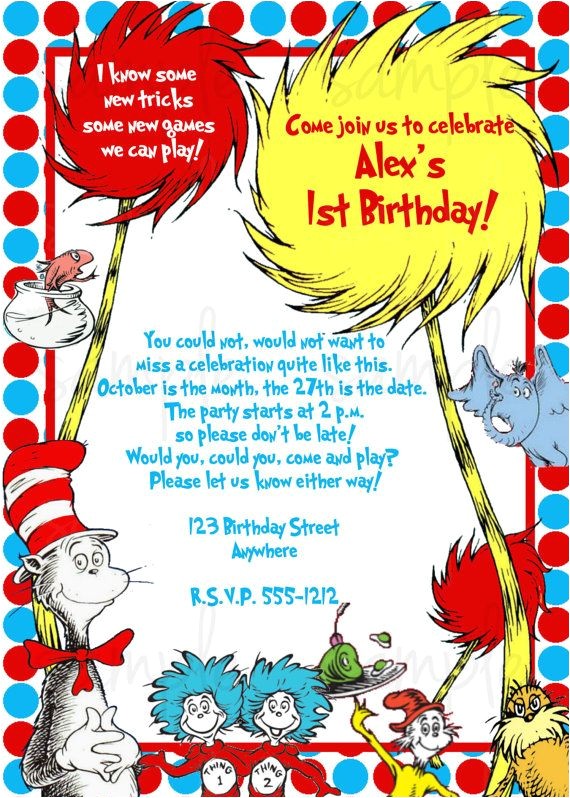 Dr Seuss 1st Birthday Party Invitations Dr Seuss Birthday Invitation by Lovelifeinvites On Etsy Dr Seuss 1st Birthday Party Invitations Dr Seuss Birthday Invitation by Lovelifeinvites On Etsy