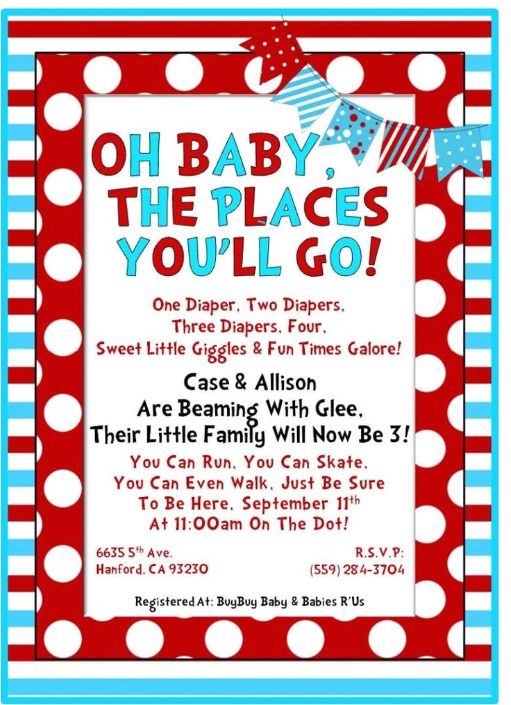 Dr Seuss Baby Shower Invitation Ideas Dr Seuss Baby Shower First Part Of Wording