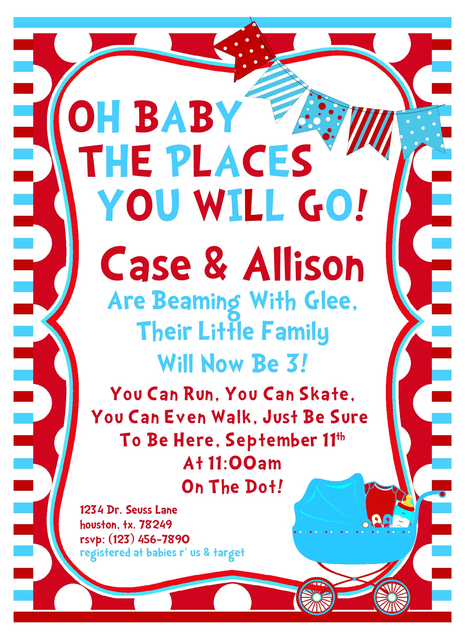 Dr Seuss Baby Shower Invitation Template 8 Best Of Free Printable Dr Seuss Baby Shower Dr