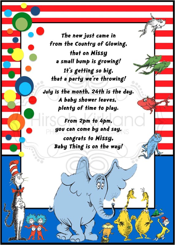 Dr Seuss Baby Shower Invitations Etsy Dr Seuss Baby Shower Invitation by Invitesbysandi On Etsy
