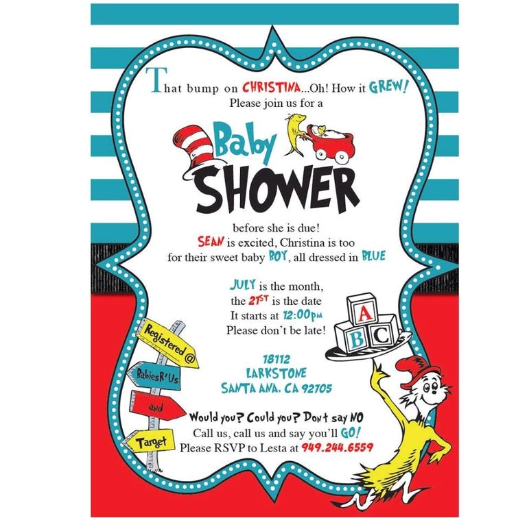 Dr Seuss Baby Shower Invitations Target Best 25 Dr Seuss Invitations Ideas On Pinterest