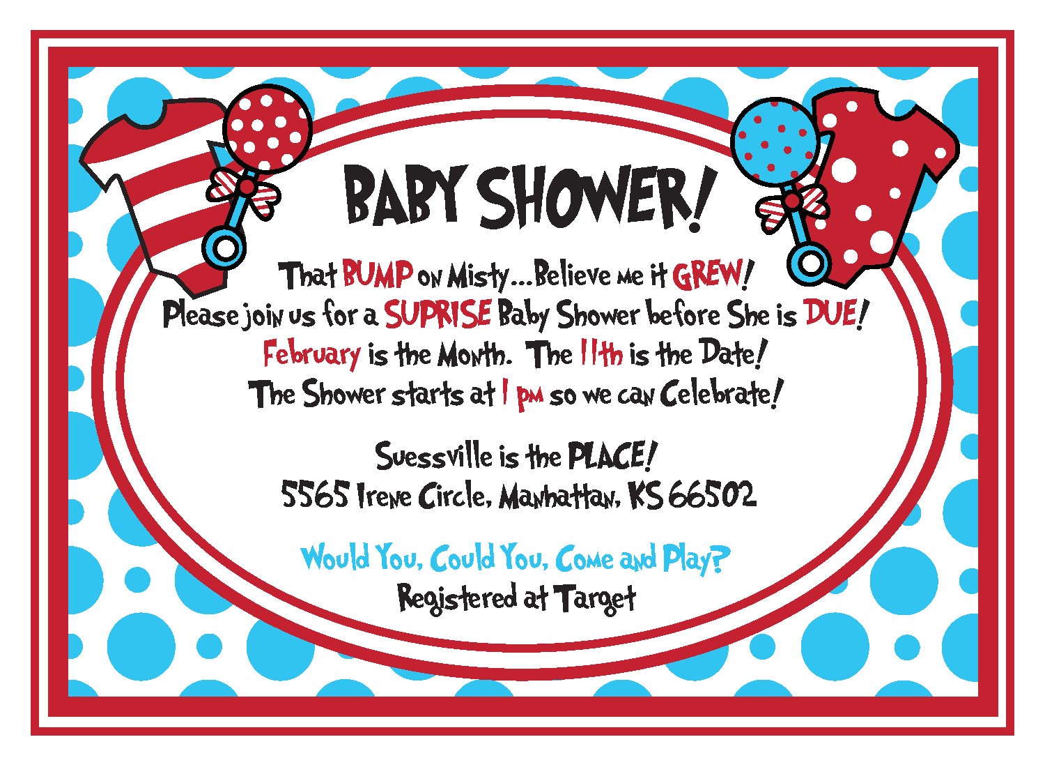 Dr Suess Baby Shower Invites Dr Seuss Baby Shower Invitations Printable Free