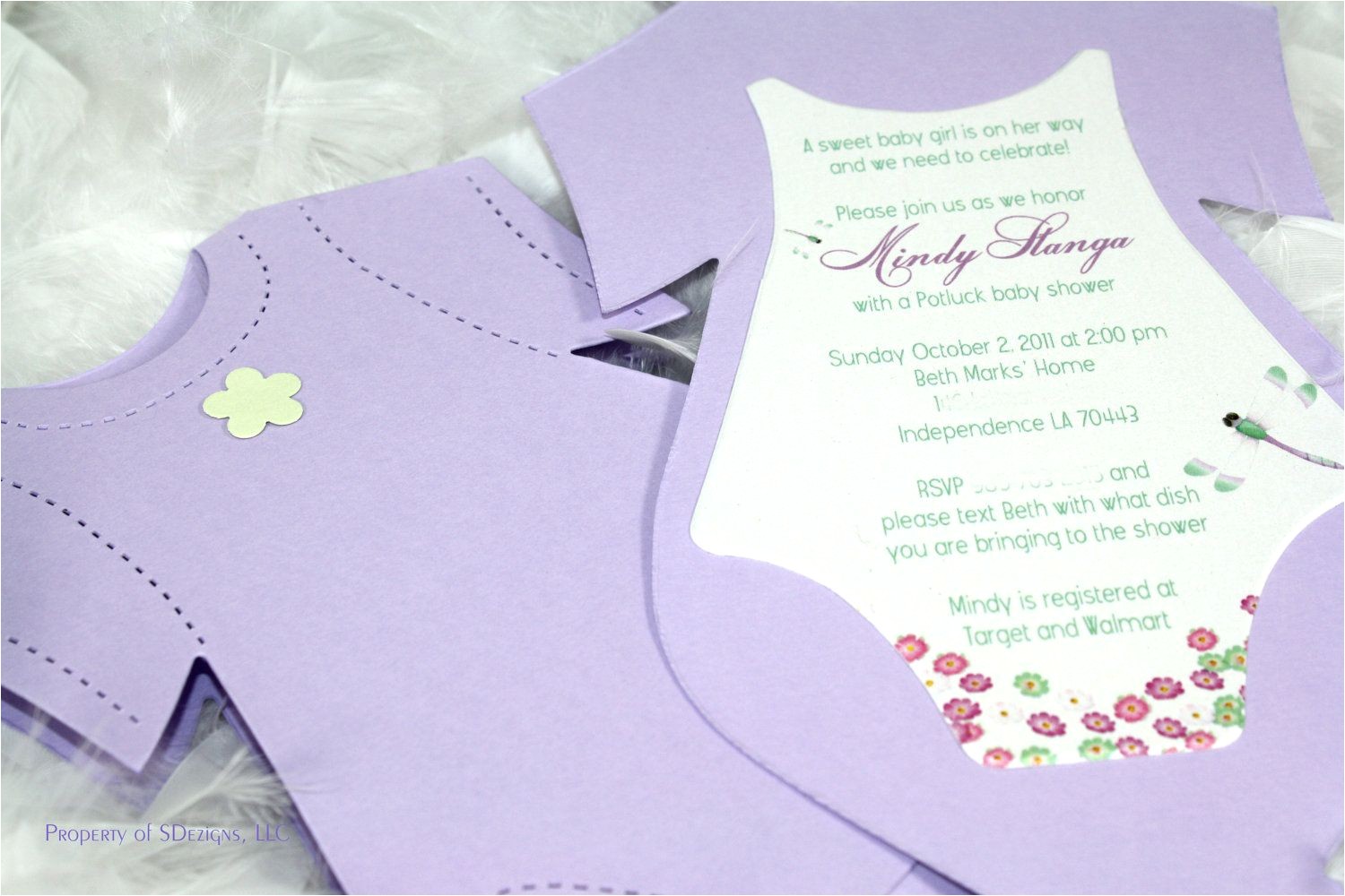 Dragonfly Baby Shower Invitations Dragonfly Baby Shower Invitation