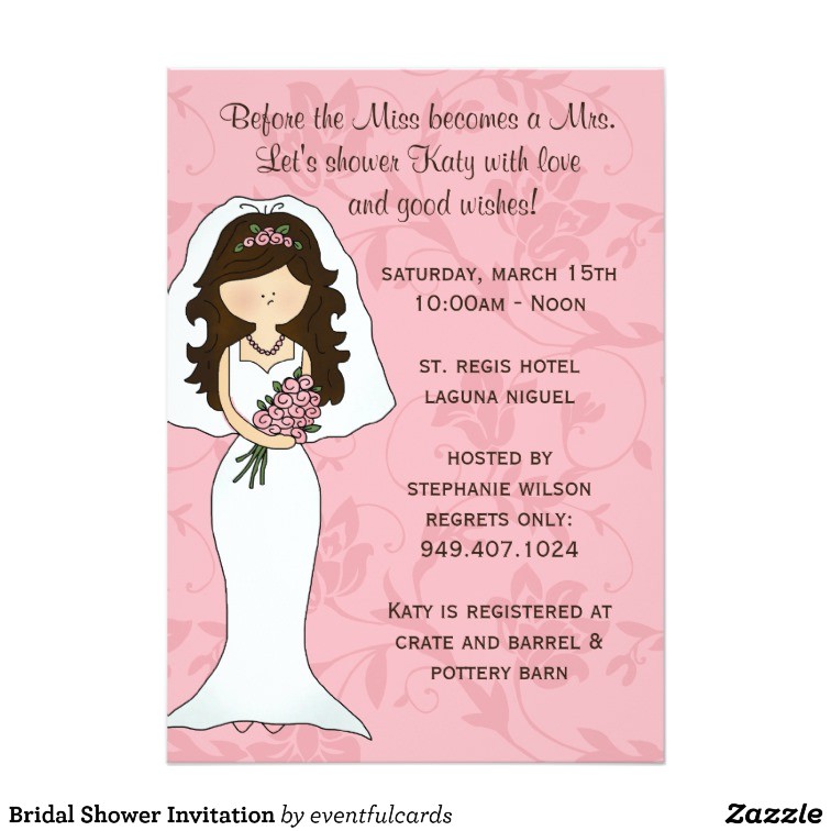 E Invites Bridal Shower Bridal Shower Invitation