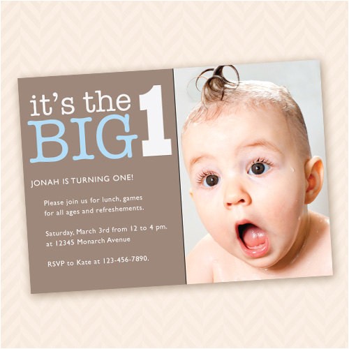 E Invites for First Birthday Custom First Birthday Party Invitation for Boy or Girl