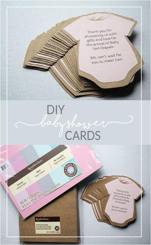 Easy Diy Baby Shower Invitations Diy Baby Shower Invitations or Thank You Cards