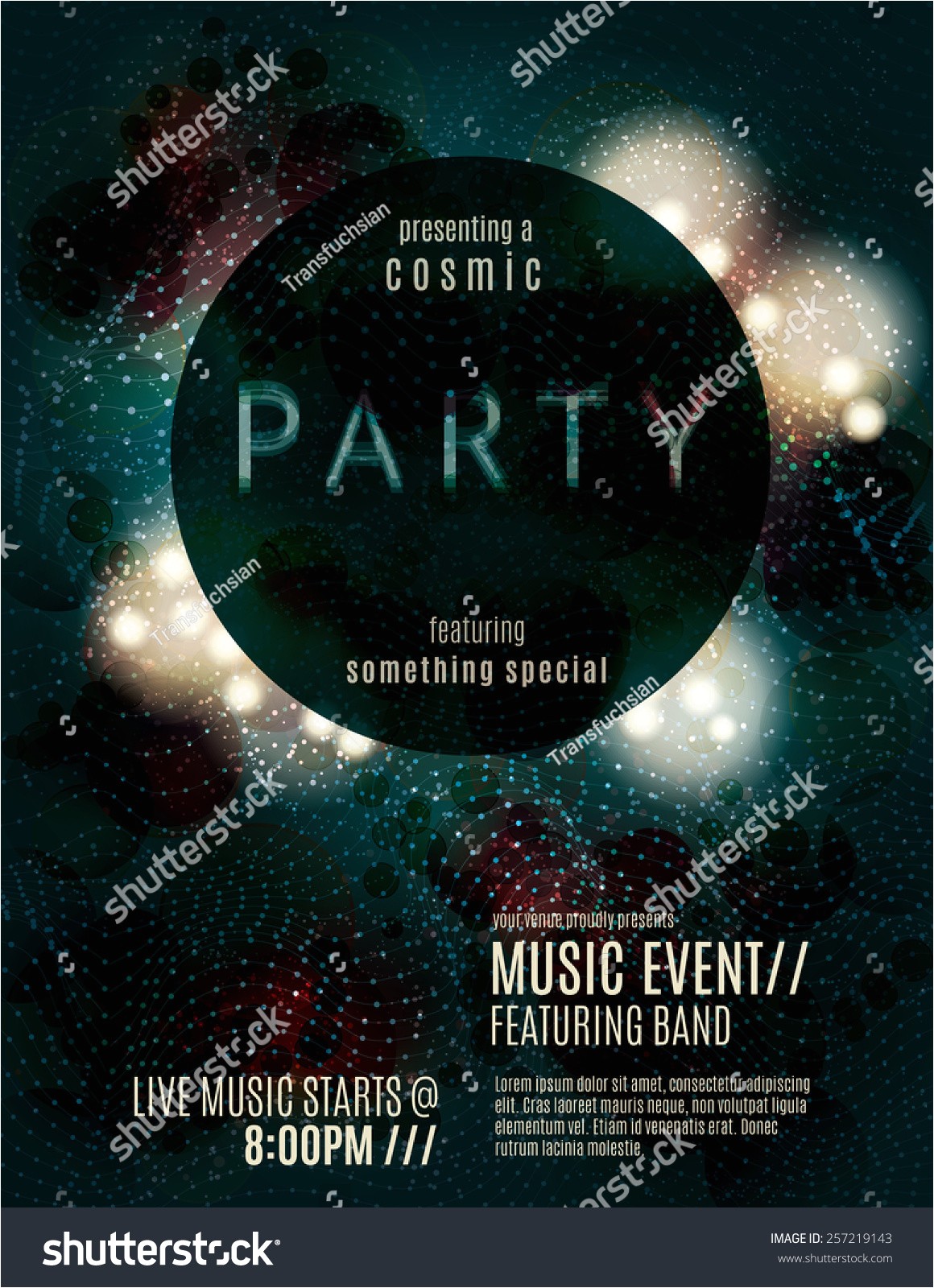 Eclipse Party Invitations Dark Eclipse Party Invitation Poster Flyer Template