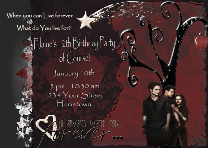 Eclipse Party Invitations Personalized Invitations