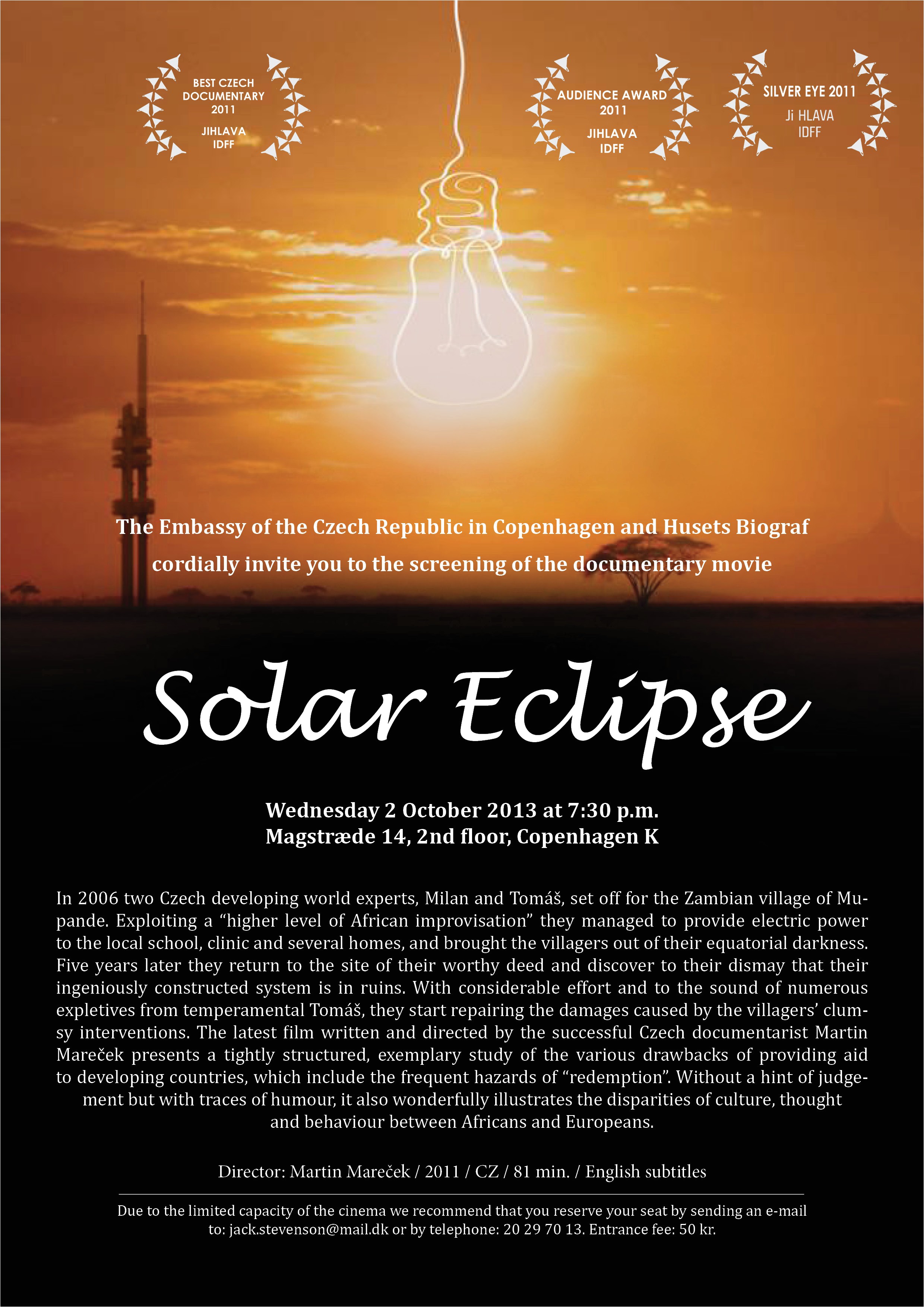 Eclipse Party Invitations Screening Of the Documentary „solar Eclipse“ In Husets