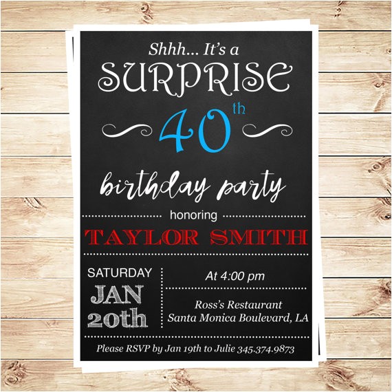 Editable 30th Birthday Invitations Printable Surprise 30th Birthday Party by Diypartyinvitation