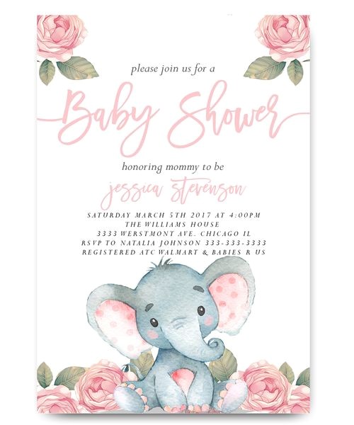 Elephant Baby Shower Invitations for Girls Best 25 Elephant Baby Showers Ideas On Pinterest