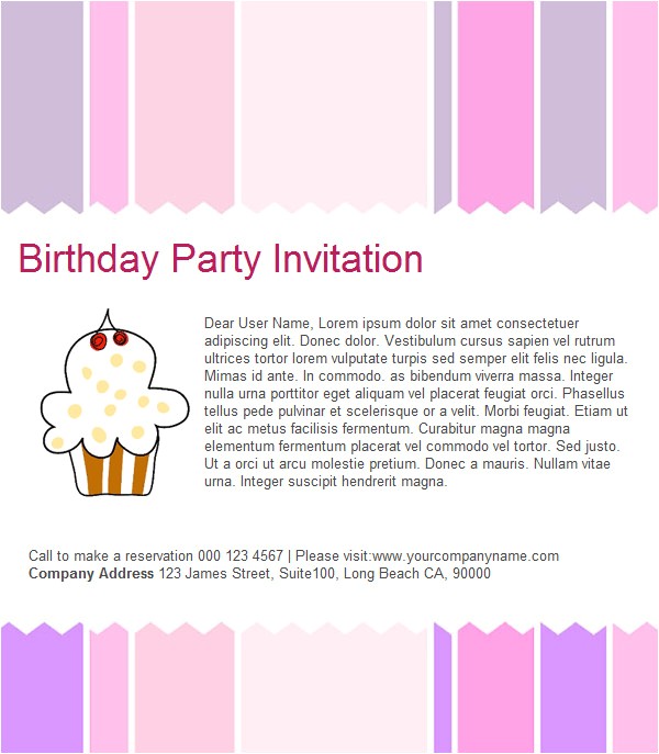 Email Birthday Invitations Birthday Invitation Email Template – 27 Free Psd Eps