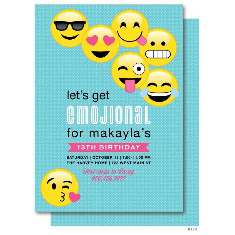 Emoji Birthday Invitations Free Emoji Birthday Invitation · Delight Paperie Emoji Birthday Invitations Free Emoji Birthday Invitation · Delight Paperie