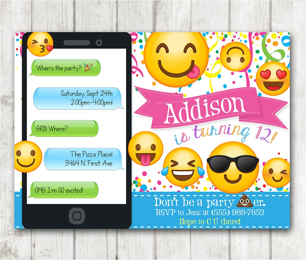 Emoji Birthday Invitations Free Printable Emoji Birthday Party Invitation Emoji Invitations Emoji Birthday Invitations Free Printable Emoji Birthday Party Invitation Emoji Invitations
