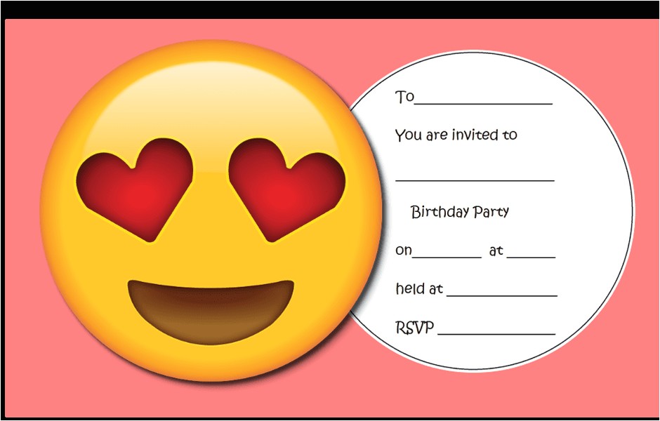 Emoji Birthday Invitations Free Printable Throw the Ultimate Emoji Party