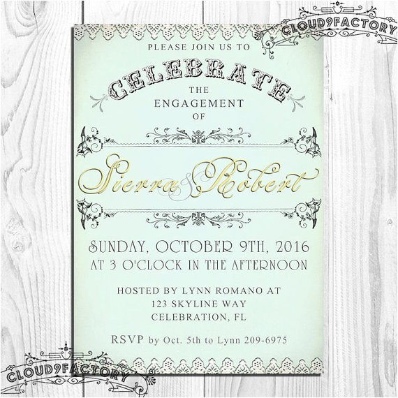 Engagement Party Invitations Etsy Items Similar to Engagement Party Invitations Wedding