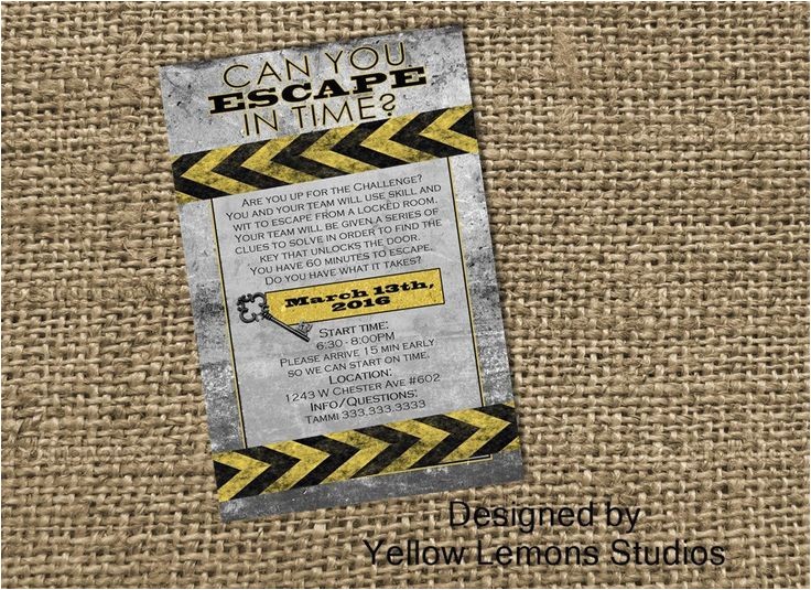 Escape Room Party Invitation Printable Escape Room Digital Printable Party Invitation Mystery Escape Room Party Invitation Printable Escape Room Digital Printable Party Invitation Mystery