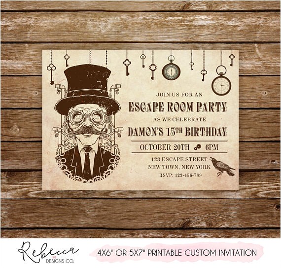 Escape Room Party Invitation Printable Escape Room Invitation Escape Room Party Printable Escape Room Party Invitation Printable Escape Room Invitation Escape Room Party Printable