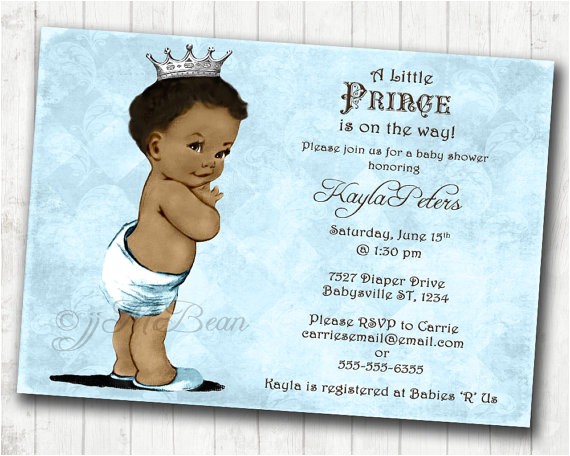 Ethnic Baby Shower Invitations Boy Boy Baby Shower Invitation African American Baby Shower