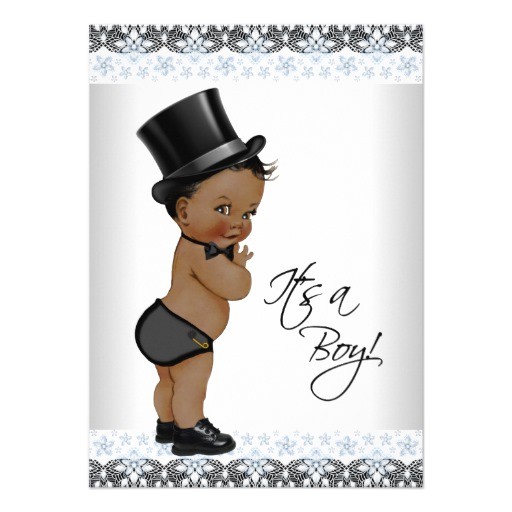 Ethnic Baby Shower Invitations Boy Little Man Ethnic Boy Baby Shower 4 5×6 25 Paper