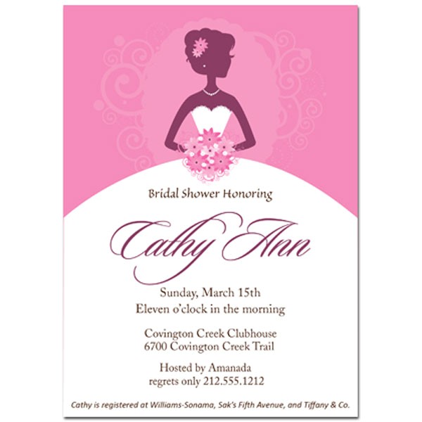 Etiquette for Bridal Shower Invites Bridal Shower Invite Etiquette Template