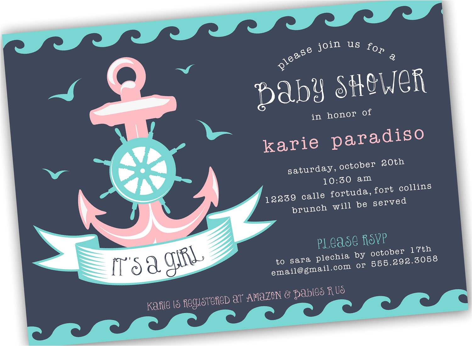 Etsy Nautical Baby Shower Invitations Template Nautical Baby Shower Invitations Etsy Nautical